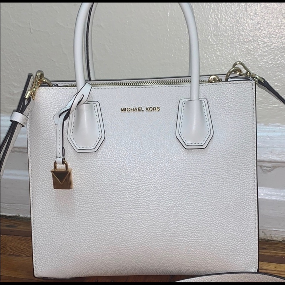 Michale Kors , handbag , white , new .